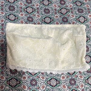 Shein Floral Lace Bandeau Top size S